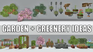 Minecraft Garden & Greenery Decor Ideas | How to Build Beautiful Gardens