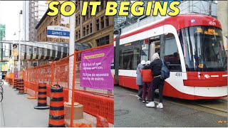 Manic Monday 501 Diversion: Downtown Queen St Closed For Ontario Line Construction | Toronto Walk