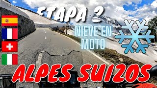 ALPES 2024 RUTA EN MOTO ETAPA 2 de 7.CHAMONIX- (FRANCIA) -HOSPENTAL (SUIZA).GENIAL! CONSEJOS 👍👍👍🇨🇵🇨🇭