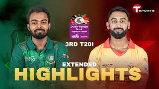 Extended Highlights | Bangladesh vs Zimbabwe | 3rd T20i | T Sports