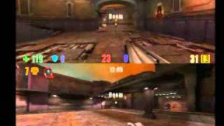 Quake III Revolution (PS2) Split screen Bot Team Deathmatch