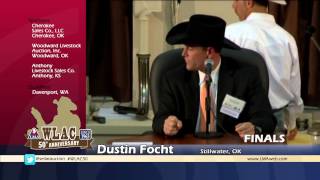 Dustin Focht - 2013 World Livestock Auctioneer Champion