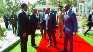 WATCH GUINEA-BISSAU PRESIDENT UMARO EMBALO ARRIVAL AND RECEIVED BY PRESIDENT RUTO AT STATE HOUSE!