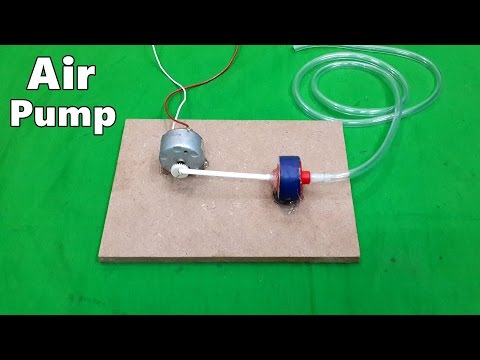 How to Make a Mini Electric Air Pump for Home Aquarium - DIY How to Make a Mini Electric Air Pump for Home Aquarium - DIY