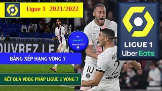 TIN BÓNG ĐÁ Kết quả VĐQG Pháp Vòng 7 Ligue 1 21/22, Bảng xếp hạng