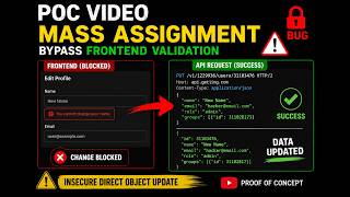 POC User Profile Update Bypass via API Mass Assignment