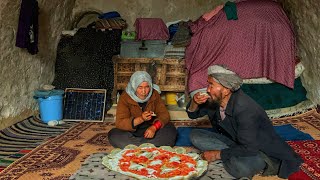 A day of life in the cold winter of Afghanistan | Cooking traditional food