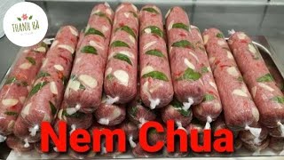 How to Make Simple Nem Chua at Home /share delicious recipes/ Standard Thanh Hoa Nem Chua Flavor: