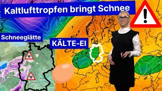 Achtung: Extremkälte aus der Höhe!❄️Kälte-Ei bringt -30°C – Deutschland droht Schnee und Frost! 🌬