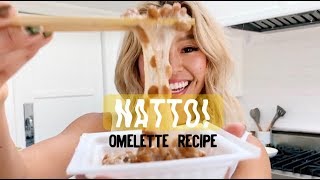 My Natto Omelette Recipe! Japanese Probiotic Superfood | RRAYYME