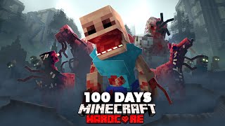 I Spent 100 Days in an Evolved Parasite Outbreak in Hardcore Minecraft... Here's What Happened