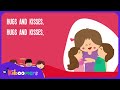 Hugs and Kisses Lyric Video - The Kiboomers Preschool Songs & Nursery Rhymes for Mother's Day