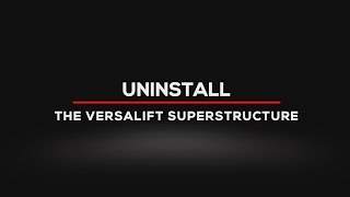 Uninstalling the Versalift Superstructure (Versalift ETM Quick Shift for Unimog)