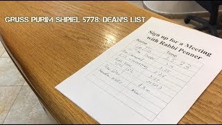 Gruss Purim Shpiel 5778: Dean's List