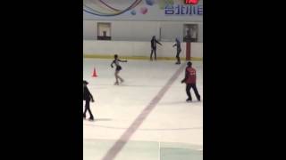 Angie short program practice on 150414