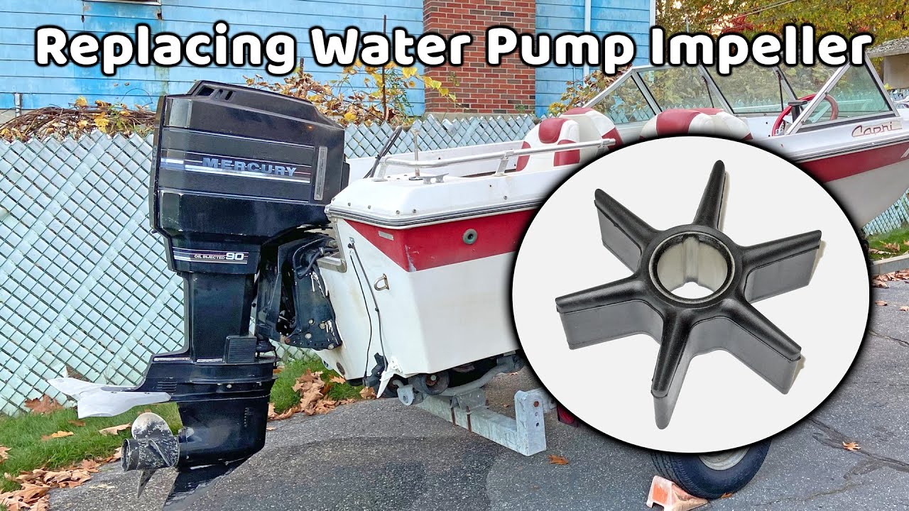 Replacing Water Pump Impeller In Old Mercury Outboard - YouTube