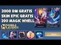 2000 DIAMOND GRATIS, 1 SKIN LEGEND GRATIS & SKIN EPIC GRATIS ! EVENT PALING MENGUNTUNGKAN