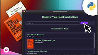 Build a Python Book Recommender App with Tkinter | Step-by-Step GUI Tutorial