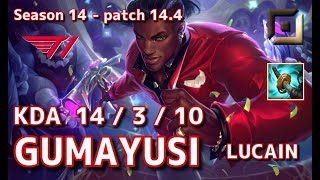 【KRサーバー/C1】T1 Gumayusi ルシアン(Lucian) VS カイサ(Kai’sa) BOT - Patch14.4 KR Ranked【LoL】