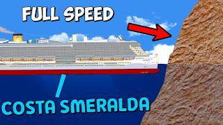 MS Costa Smeralda VS the Rock ◉ Floating Sandbox