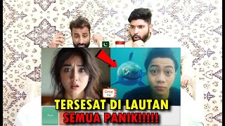 LOST IN THE OCEAN AND CHASED BY A BIG SHARK ON OME TV! | Pakistani Reaksi | D-R-RUE