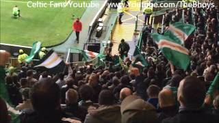 Dembele Goal - Celtic vs Motherwell   Celtic Fans Standing Section