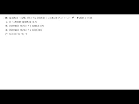 LECTURE 1 PART B BINARY OPERATIONS - YouTube