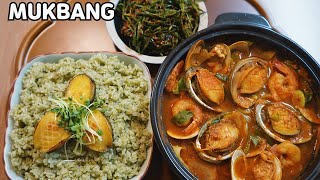 [와차밥] 제주 느낌 물씬 나는 전복내장밥 전복해물뚝배기 리얼사운드 먹방 요리 YUMMY FOOD MUKBANG ASMR REAL SOUND EATING SHOW COOKING