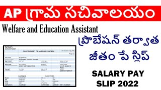 AP Grama Ward Sachivalyam || Salary Pay Slip || ap గ్రామ సచివాలయం జీతం పే స్లిప్ 2022 || DNA