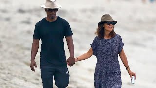Katie Holmes and Jamie Foxx Spotted Holding Hands During Romantic Stroll on the Beach