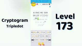 Cryptogram Tripledo Level 173 Solutions 🧩 | Logic Puzzle Game | Mini Boss