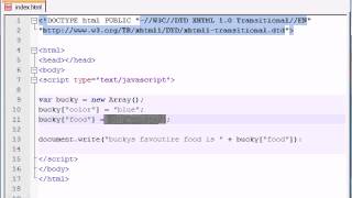 Beginner JavaScript Tutorial -- 35 -- Associative Arrays