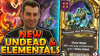 *NEW* Elementals/Undead Reveal! | Hearthstone Battlegrounds Season 9