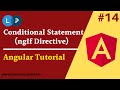 Angular ngIf Directive | Angular conditional Statement | If else condition in Angular