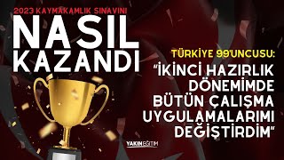 2023 Kaymakamlık Sınavını Nasıl Kazandı? Türkiye 99'uncusu Anlatıyor