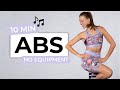 10 MIN INTENSE BARRE ABS WORKOUT - No Equipment | No Planks