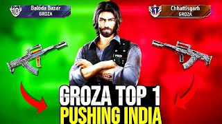 PUSHING TOP 1 TITLE INDIA GROZA ONLY | Solo Rank Pushing | Season Last 9 Days | Ep-2 GW PATEL