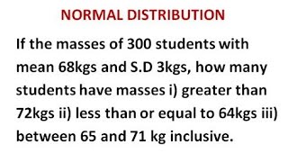 @btechmathshub7050     Normal Distribution - Probability Distribution - Problem