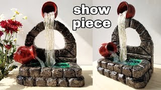 How to make rock fountain waterfall show piece