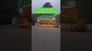 Garden of Lights Norfolk Botanical Garden #shorts #holidaylights #christmaslights #botanicalgarden