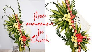 DIY Floral Arrangements for Church | ROSE 2 Layers | Episode 3