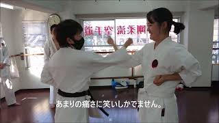 稽古後の自主練習「小手鍛え」