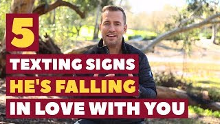 5 Texting Signs He's Falling In Love With You | Relationship Advice for Women by Mat Boggs