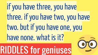 riddles and brain teasers with answers | tricky puzzles Riddles