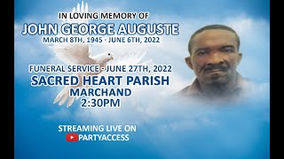 Funeral Service Of John George Auguste