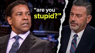 Denzel Washington SHUTS DOWN 10 Rude Interviewers On The Spot!