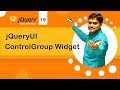jQuery UI Control Group Widget - jQuery UI Tutorial 19 🚀