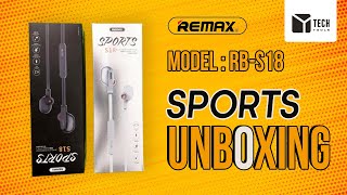 Remax RB-S18 Sport Bluetooth Earphone Stereo in Ear Headphones Unboxing Tech Tools