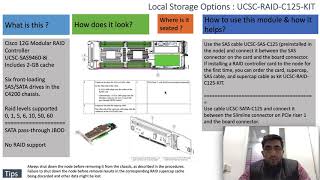 Local Storage options – UCSC RAID C125 KIT