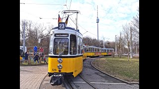 Zweizugbetrieb auf Linie 23 | Stuttgarter Historische Straßenbahnen | SHB | SSB | GT4 | T2